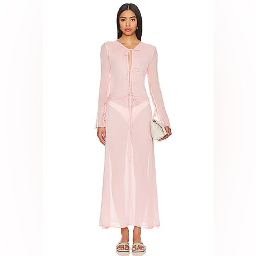 Bubish Charlotte Sheer Dress in Blush
